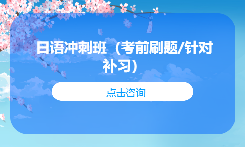 日语冲刺班（考前刷题/针对补习）